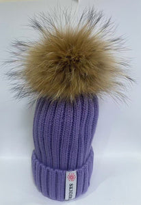 Women's - Large Skigirl Fur Pom Beanie