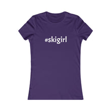 #skigirl Slogan Women's Favorite Tee