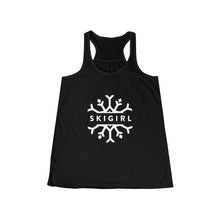 Skigirl Women's Flowy Yoga Tank - White Logo
