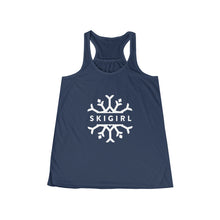 Skigirl Women's Flowy Yoga Tank - White Logo