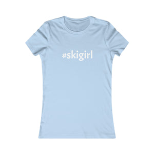 #skigirl Slogan Women's Favorite Tee