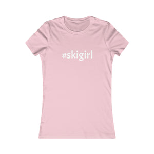 #skigirl Slogan Women's Favorite Tee
