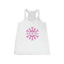 Skigirl Women's Flowy Yoga Tank - Pink Logo