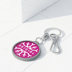 Skigirl Keyring  & Tag