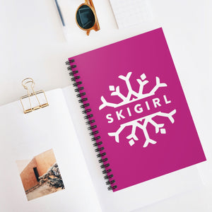 Skigirl Spiral Notebook - Ruled Line