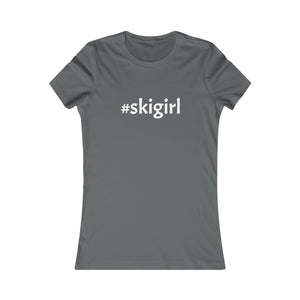 #skigirl Slogan Women's Favorite Tee