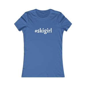 #skigirl Slogan Women's Favorite Tee