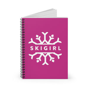 Skigirl Spiral Notebook - Ruled Line
