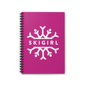 Skigirl Spiral Notebook - Ruled Line