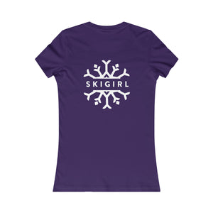 #skigirl Slogan Women's Favorite Tee