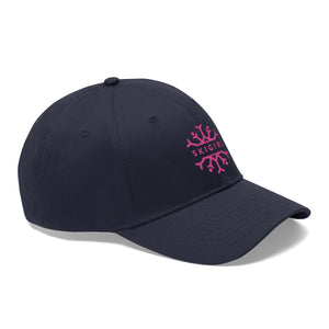 Skigirl Pink Logo Twill Hat - Pink Logo
