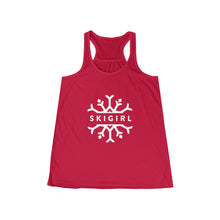 Skigirl Women's Flowy Yoga Tank - White Logo