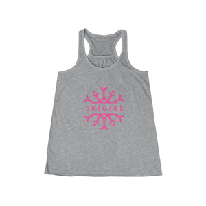 Skigirl Women's Flowy Yoga Tank - Pink Logo
