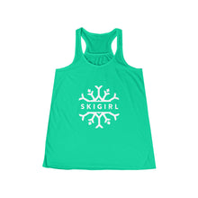 Skigirl Women's Flowy Yoga Tank - White Logo