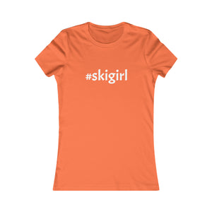 #skigirl Slogan Women's Favorite Tee