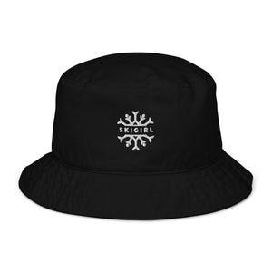 Skigirl Organic Bucket Hat - White Logo