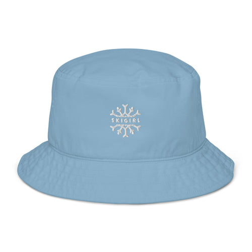 Skigirl Organic Bucket Hat - White Logo