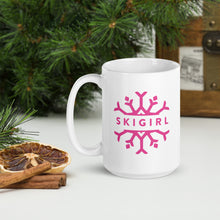 Skigirl White Glossy Mug