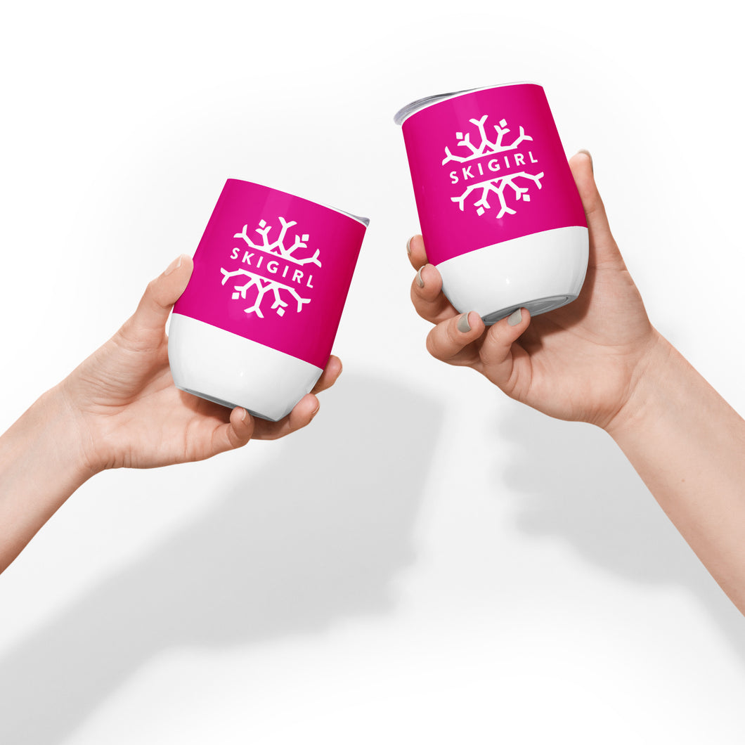 Skigirl Wine Tumbler